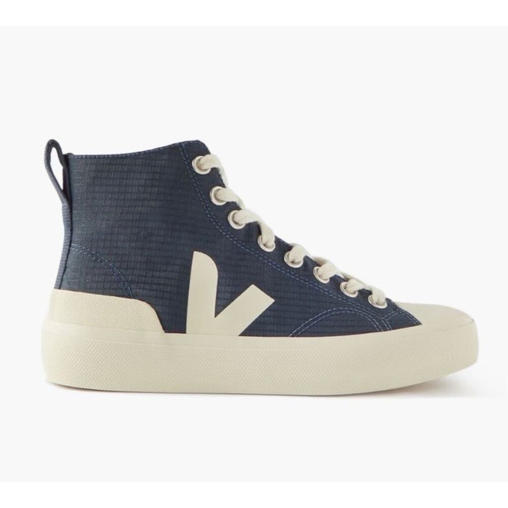 Veja Wata II Ripstop Navy Blue High-Top Sneaker Women Size EU 37 US 6 NIB